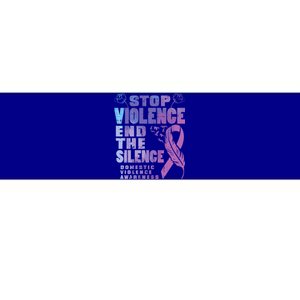 Stop Domestic Violence End Silence Awareness Bumper Sticker