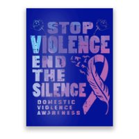 Stop Domestic Violence End Silence Awareness Poster