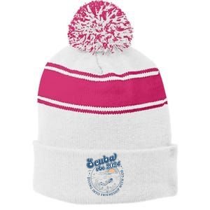 Scuba Diving Vbs 2024 Diving Into Friendship With God Stripe Pom Pom Beanie