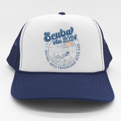 Scuba Diving Vbs 2024 Diving Into Friendship With God Trucker Hat