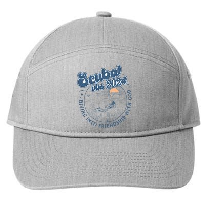 Scuba Diving Vbs 2024 Diving Into Friendship With God 7-Panel Snapback Hat