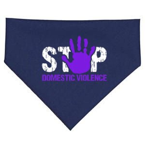 Stop Domestic Violence Awareness USA-Made Doggie Bandana