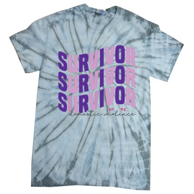 Survivor Domestic Violence Awareness Month 2024 Tie-Dye T-Shirt