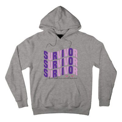 Survivor Domestic Violence Awareness Month 2024 Tall Hoodie