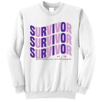 Survivor Domestic Violence Awareness Month 2024 Sweatshirt