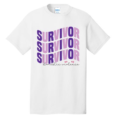 Survivor Domestic Violence Awareness Month 2024 Tall T-Shirt