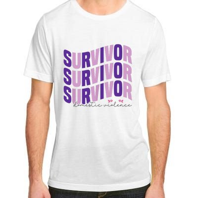 Survivor Domestic Violence Awareness Month 2024 Adult ChromaSoft Performance T-Shirt