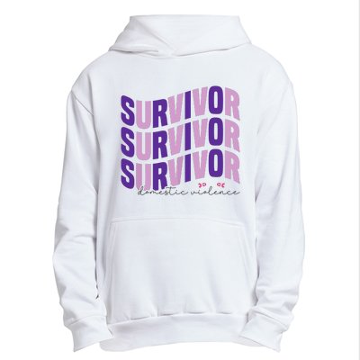 Survivor Domestic Violence Awareness Month 2024 Urban Pullover Hoodie