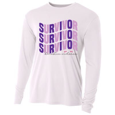 Survivor Domestic Violence Awareness Month 2024 Cooling Performance Long Sleeve Crew