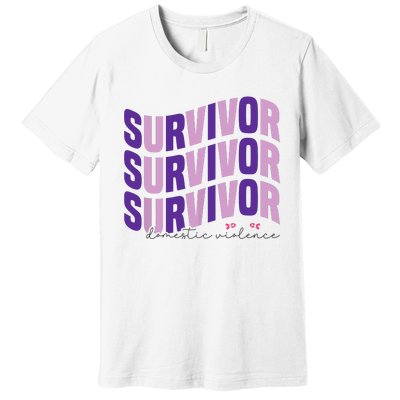 Survivor Domestic Violence Awareness Month 2024 Premium T-Shirt