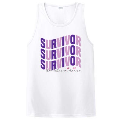 Survivor Domestic Violence Awareness Month 2024 PosiCharge Competitor Tank