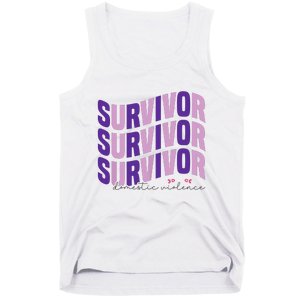 Survivor Domestic Violence Awareness Month 2024 Tank Top