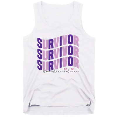 Survivor Domestic Violence Awareness Month 2024 Tank Top