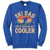 Ski Dad Vintage Skier Skiing Winter Sports Father Skiing Art Gift Sweatshirt