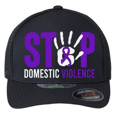 Stop Domestic Violence Awareness Domestic Violence Survivor Flexfit Unipanel Trucker Cap