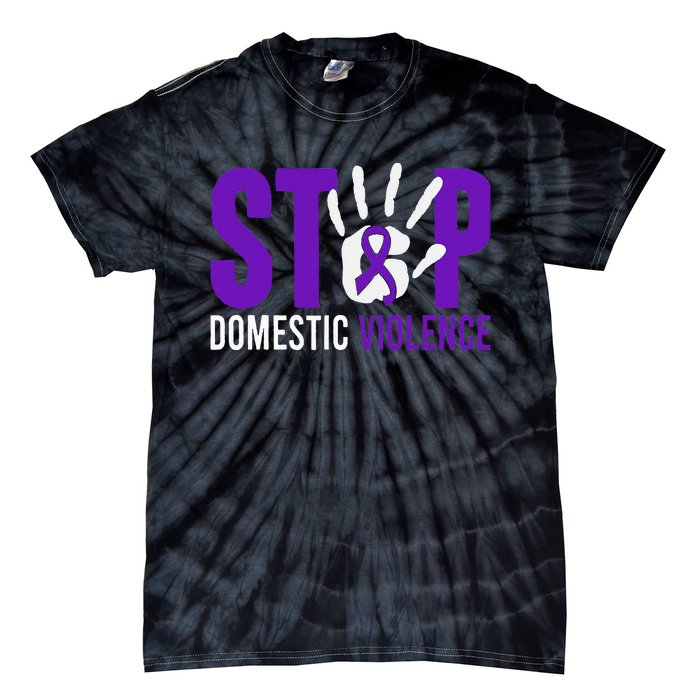 Stop Domestic Violence Awareness Domestic Violence Survivor Tie-Dye T-Shirt