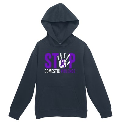 Stop Domestic Violence Awareness Domestic Violence Survivor Urban Pullover Hoodie