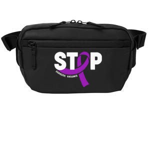 Stop Domestic Violence Awareness Purple Ribbon Crossbody Pack