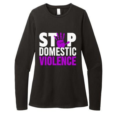 Stop Domestic Violence Domestic Violence Awareness Womens CVC Long Sleeve Shirt