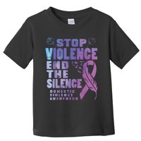 Stop Domestic Violence End Silence Awareness Toddler T-Shirt