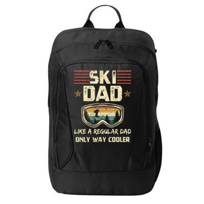 Ski Dad Vintage Retro Goggle Skiing Snow Gift City Backpack