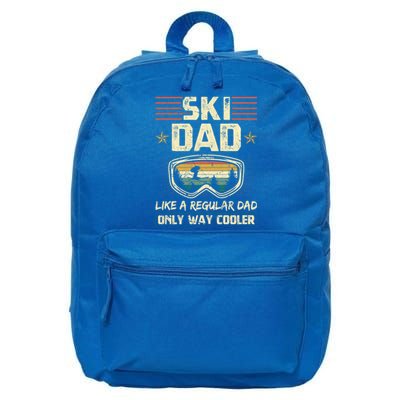 Ski Dad Vintage Retro Goggle Skiing Snow Gift 16 in Basic Backpack