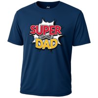 Super Dad With Moustache Fathers Day Performance Shirt