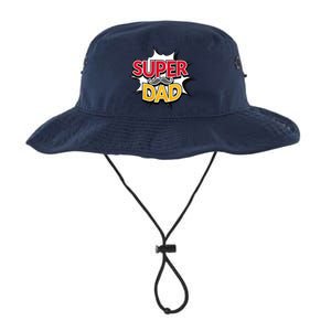 Super Dad With Moustache Fathers Day Legacy Cool Fit Booney Bucket Hat