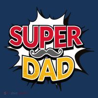 Super Dad With Moustache Fathers Day 25L Jumbo Tote