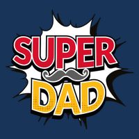 Super Dad With Moustache Fathers Day Tank Top