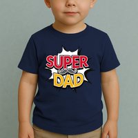 Super Dad With Moustache Fathers Day Toddler T-Shirt