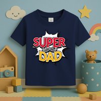 Super Dad With Moustache Fathers Day Toddler T-Shirt