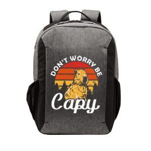 Sunset Dont Worry Be Capy Cute Capybara Vector Backpack