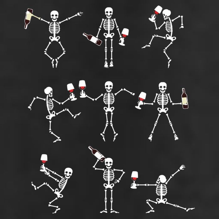 Skeleton Dancing With Hallo Wine Halloween Party 11oz C Handle Ceramic Mug