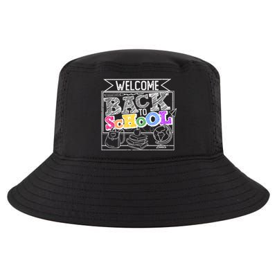 Sketchy Doodle Welcome Back To School Cool Comfort Performance Bucket Hat