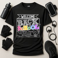 Sketchy Doodle Welcome Back To School Cooling Performance Crew T-Shirt