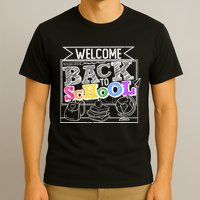 Sketchy Doodle Welcome Back To School T-Shirt