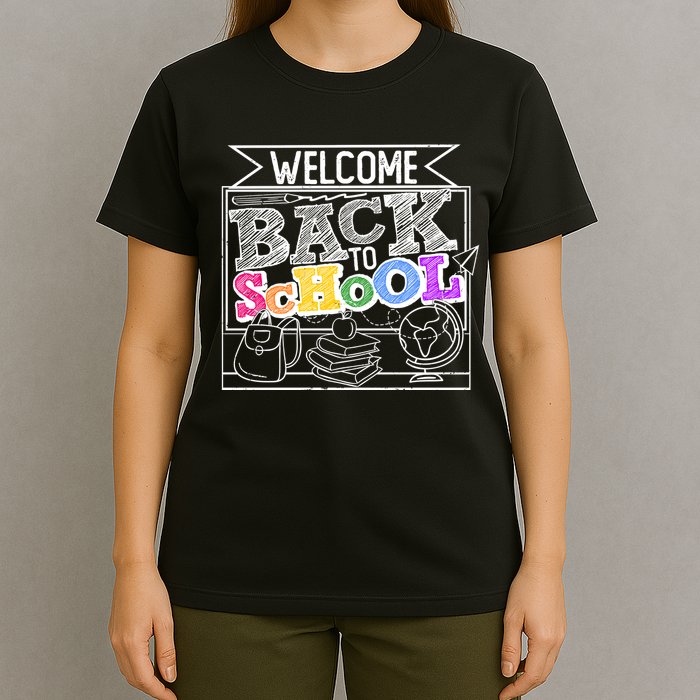 Sketchy Doodle Welcome Back To School T-Shirt