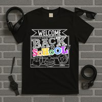 Sketchy Doodle Welcome Back To School T-Shirt