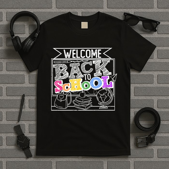 Sketchy Doodle Welcome Back To School T-Shirt