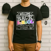 Sketchy Doodle Welcome Back To School T-Shirt