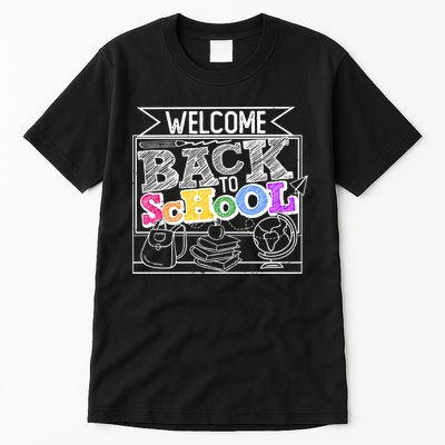 Sketchy Doodle Welcome Back To School Tall T-Shirt