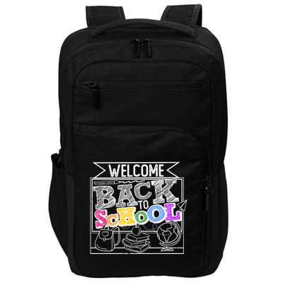 Sketchy Doodle Welcome Back To School Impact Tech Backpack