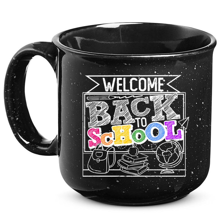 Sketchy Doodle Welcome Back To School 15oz Campfire Ceramic Mug
