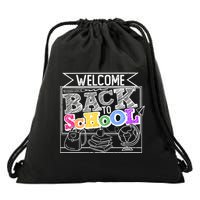 Sketchy Doodle Welcome Back To School Drawstring Bag