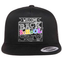 Sketchy Doodle Welcome Back To School Flatbill Hat