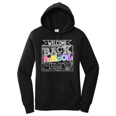 Sketchy Doodle Welcome Back To School Women's Pullover Hoodie