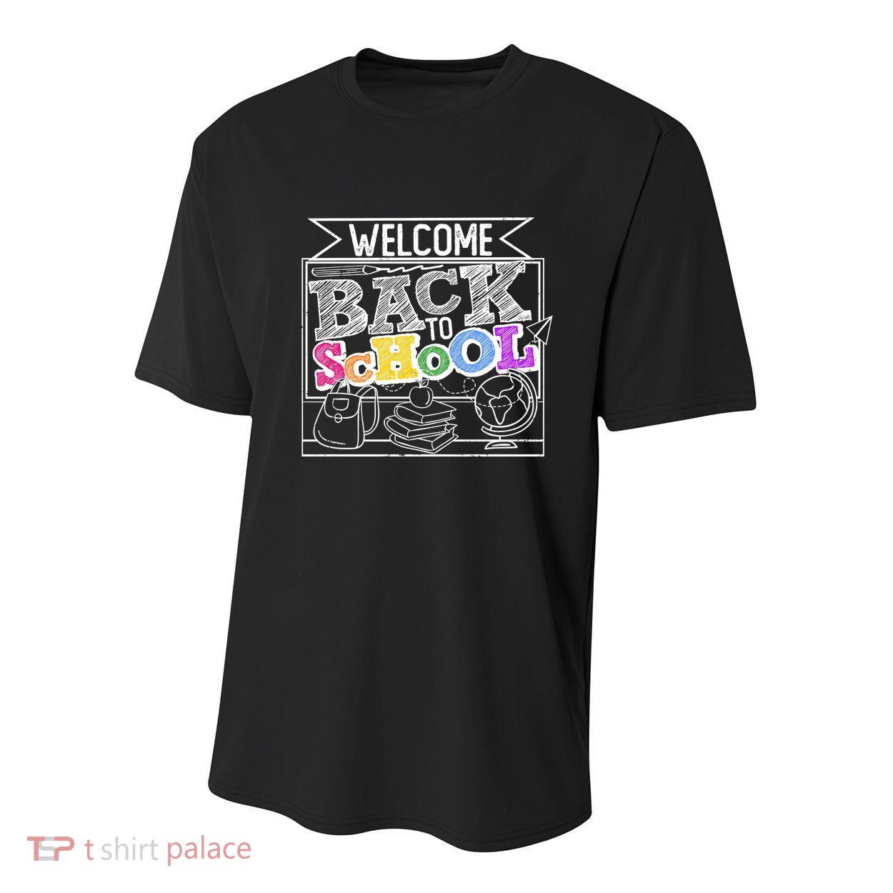 Sketchy Doodle Welcome Back To School Youth Performance Sprint T-Shirt