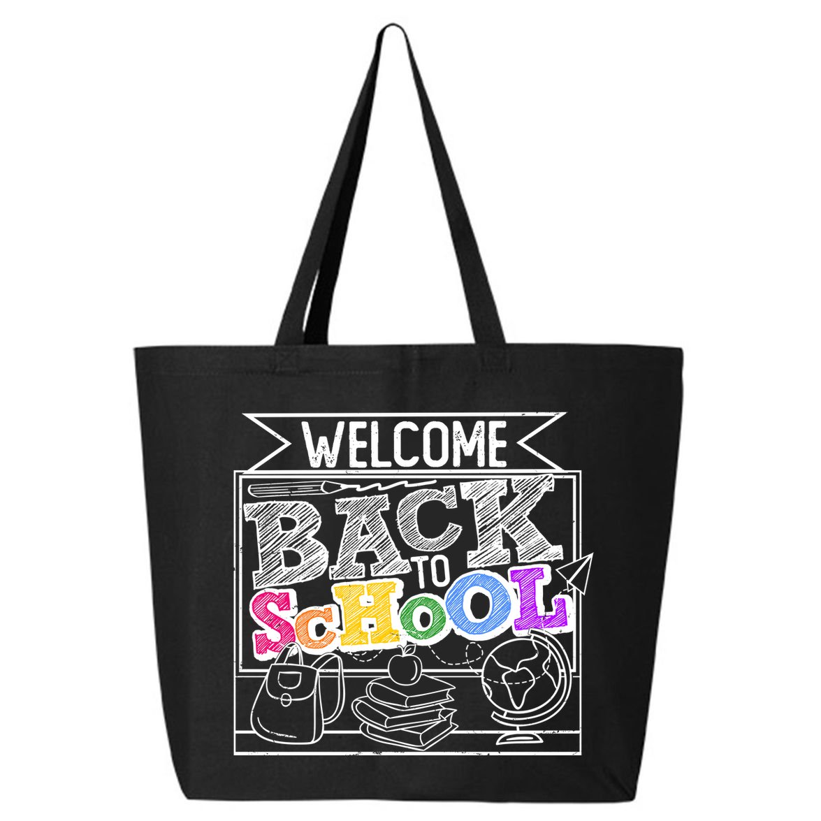 Sketchy Doodle Welcome Back To School 25L Jumbo Tote