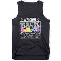 Sketchy Doodle Welcome Back To School Tank Top